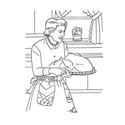 Coloring page: Cook (Jobs) #91812 - Free Printable Coloring Pages