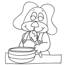 Coloring page: Cook (Jobs) #91819 - Free Printable Coloring Pages