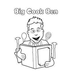 Coloring page: Cook (Jobs) #91828 - Free Printable Coloring Pages