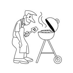 Coloring page: Cook (Jobs) #91850 - Printable coloring pages