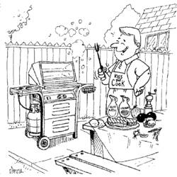 Coloring page: Cook (Jobs) #91852 - Free Printable Coloring Pages