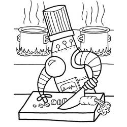 Coloring page: Cook (Jobs) #91868 - Free Printable Coloring Pages