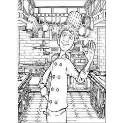 Coloring page: Cook (Jobs) #91896 - Free Printable Coloring Pages