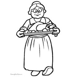 Coloring page: Cook (Jobs) #91935 - Printable coloring pages