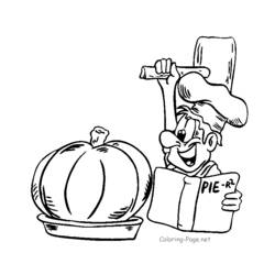 Coloring page: Cook (Jobs) #91938 - Free Printable Coloring Pages