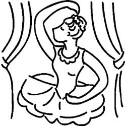 Coloring page: Dancer (Jobs) #92173 - Free Printable Coloring Pages