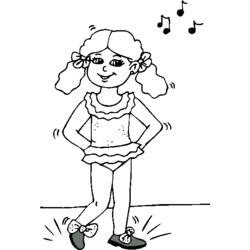 Coloring page: Dancer (Jobs) #92210 - Free Printable Coloring Pages