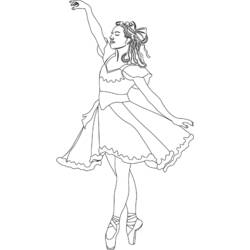 Coloring page: Dancer (Jobs) #92216 - Free Printable Coloring Pages