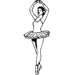 Coloring page: Dancer (Jobs) #92319 - Printable coloring pages