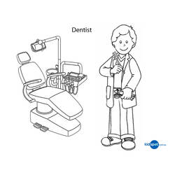 Coloring page: Dentist (Jobs) #92816 - Printable coloring pages