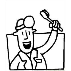 Coloring page: Dentist (Jobs) #92817 - Printable coloring pages