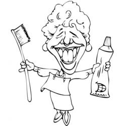 Coloring page: Dentist (Jobs) #92818 - Free Printable Coloring Pages