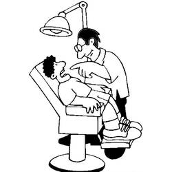 Coloring page: Dentist (Jobs) #92827 - Printable coloring pages
