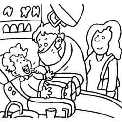Coloring page: Dentist (Jobs) #92845 - Free Printable Coloring Pages