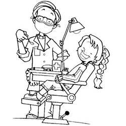 Coloring page: Dentist (Jobs) #92856 - Printable coloring pages