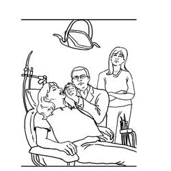 Coloring page: Dentist (Jobs) #92857 - Printable coloring pages