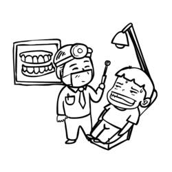 Coloring page: Dentist (Jobs) #92859 - Printable coloring pages