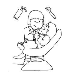Coloring page: Dentist (Jobs) #92861 - Printable coloring pages