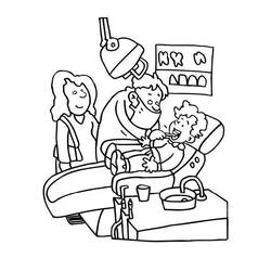 Coloring page: Dentist (Jobs) #92897 - Printable coloring pages