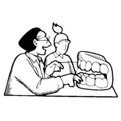 Coloring page: Dentist (Jobs) #93001 - Free Printable Coloring Pages
