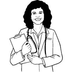 Coloring page: Doctor (Jobs) #93513 - Printable coloring pages