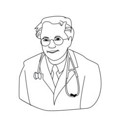 Coloring page: Doctor (Jobs) #93538 - Printable coloring pages