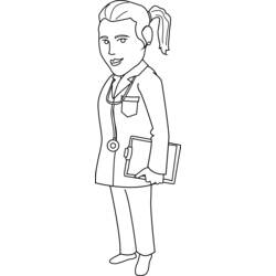 Coloring page: Doctor (Jobs) #93558 - Printable coloring pages
