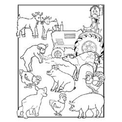 Coloring page: Farmer (Jobs) #96159 - Printable coloring pages