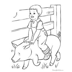 Coloring page: Farmer (Jobs) #96180 - Printable coloring pages