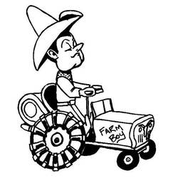 Coloring page: Farmer (Jobs) #96207 - Printable coloring pages