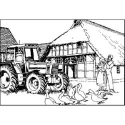 Coloring page: Farmer (Jobs) #96216 - Printable coloring pages