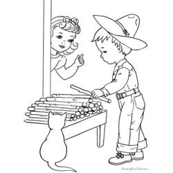 Coloring page: Farmer (Jobs) #96315 - Printable coloring pages