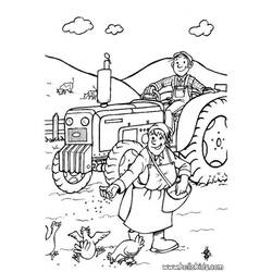 Coloring page: Farmer (Jobs) #96335 - Printable coloring pages