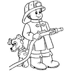 Coloring page: Firefighter (Jobs) #105514 - Printable Coloring Pages