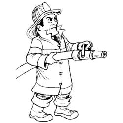 Coloring page: Firefighter (Jobs) #105517 - Printable Coloring Pages