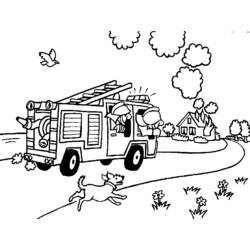 Coloring page: Firefighter (Jobs) #105518 - Printable coloring pages