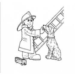 Coloring page: Firefighter (Jobs) #105546 - Free Printable Coloring Pages