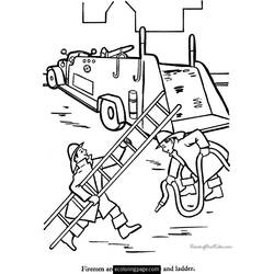 Coloring page: Firefighter (Jobs) #105598 - Free Printable Coloring Pages