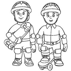 Coloring page: Firefighter (Jobs) #105608 - Printable Coloring Pages