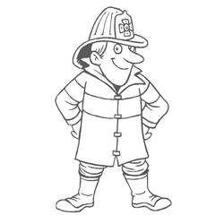Coloring page: Firefighter (Jobs) #105610 - Free Printable Coloring Pages