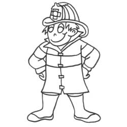 Coloring page: Firefighter (Jobs) #105611 - Free Printable Coloring Pages