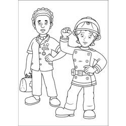 Coloring page: Firefighter (Jobs) #105621 - Free Printable Coloring Pages