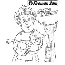 Coloring page: Firefighter (Jobs) #105625 - Printable Coloring Pages