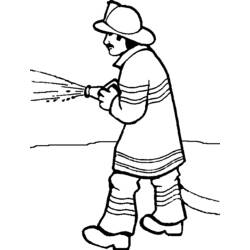 Coloring page: Firefighter (Jobs) #105667 - Printable coloring pages