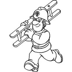 Coloring page: Firefighter (Jobs) #105674 - Printable coloring pages
