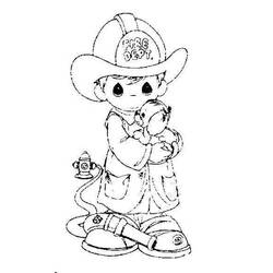Coloring page: Firefighter (Jobs) #105681 - Free Printable Coloring Pages