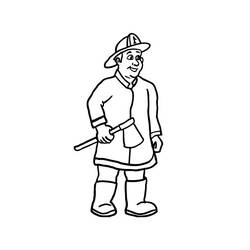 Coloring page: Firefighter (Jobs) #105706 - Free Printable Coloring Pages
