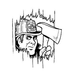 Coloring page: Firefighter (Jobs) #105726 - Free Printable Coloring Pages