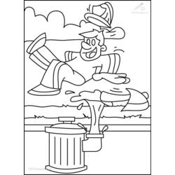 Coloring page: Firefighter (Jobs) #105746 - Free Printable Coloring Pages