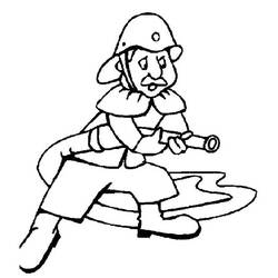 Coloring page: Firefighter (Jobs) #105765 - Free Printable Coloring Pages